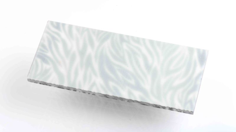 Plate inclusion fabric zebre