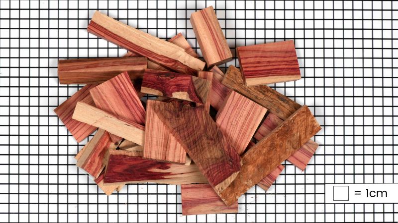 Lote de restos de palo de rosa (1kg)