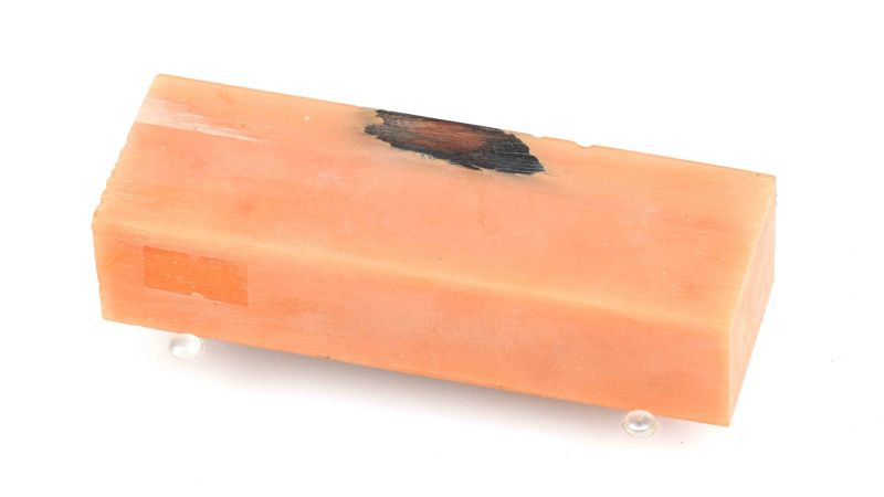Bloque M.B.R de madera de hierro - Resina nacarada dorada