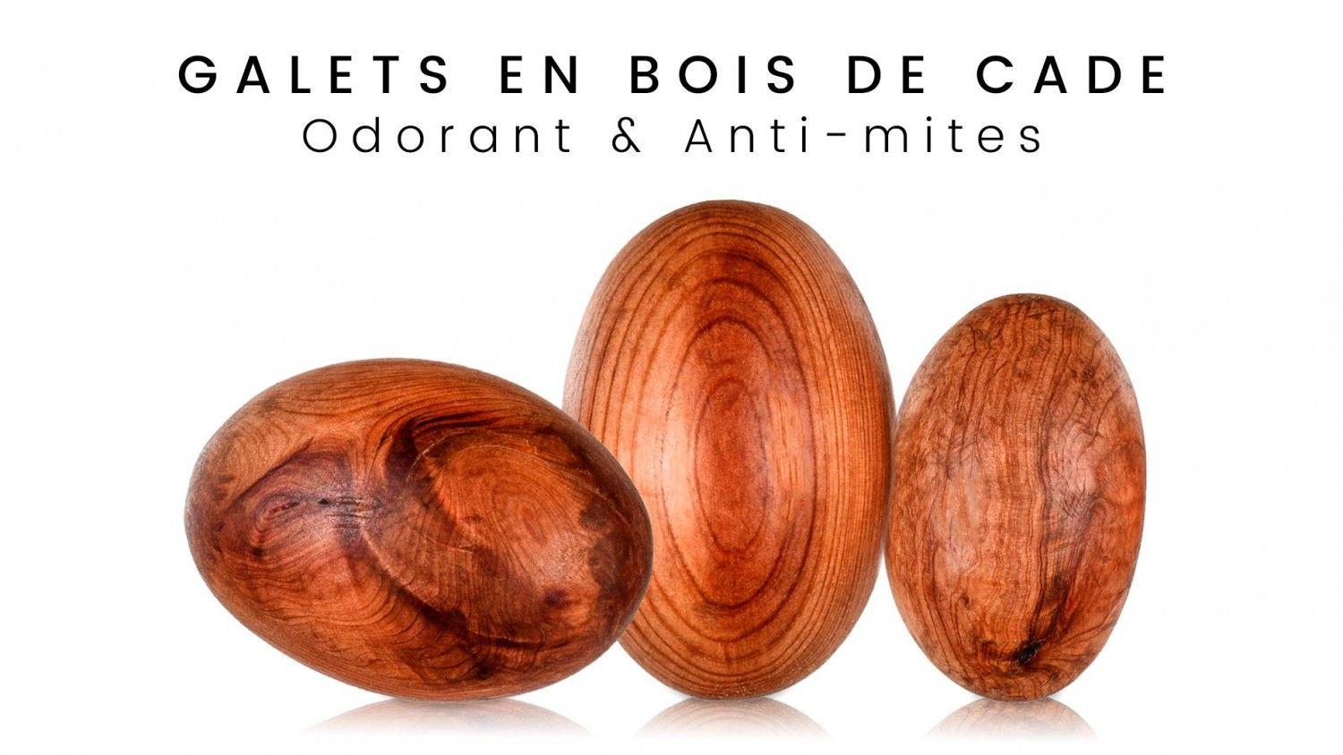 Galets de cade ou genévrier (antimite naturel) Type Lot de 2