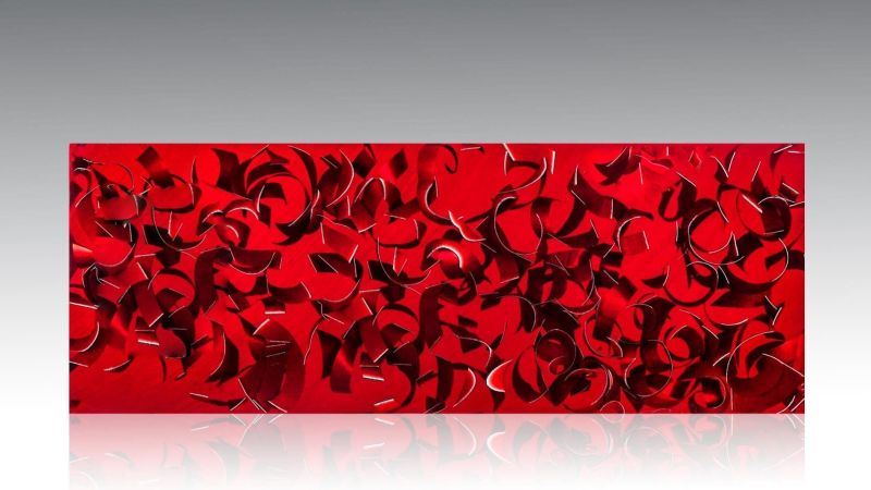 Funkfarbene Aluminium- und Epoxychips, Foto/thermochrom und phosphoreszierende