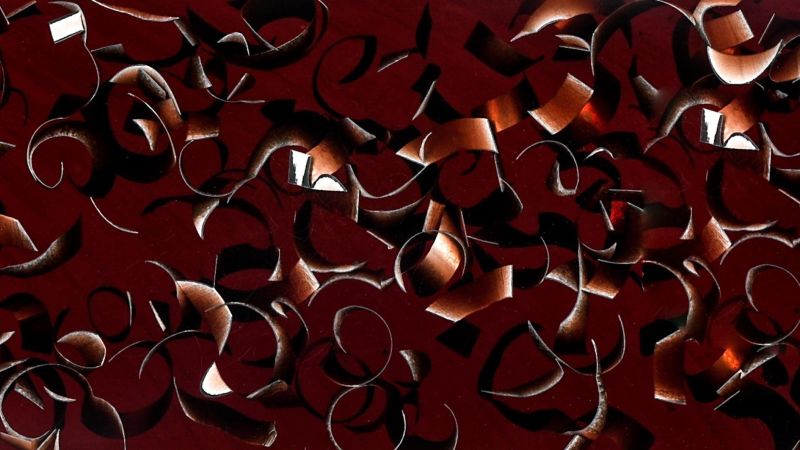 Funkfarbene Aluminium- und Epoxychips, Foto/thermochrom und phosphoreszierende