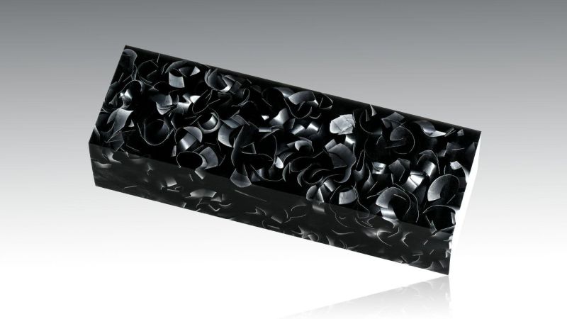 Funkfarbene Aluminium- und Epoxychips, Foto/thermochrom und phosphoreszierende