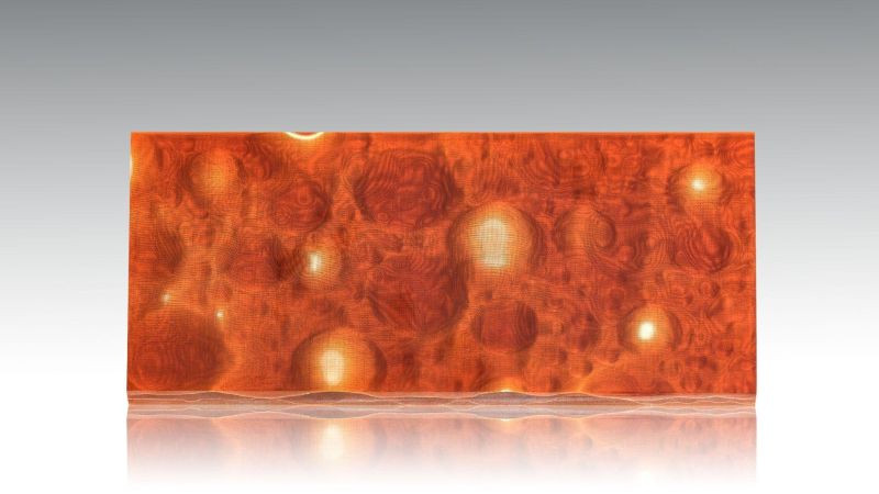 Noble "moon" - Metal gauze and epoxy resin - for knives