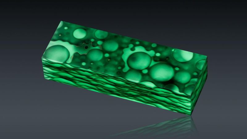 Noble "moon" - Metal gauze and epoxy resin - for knives