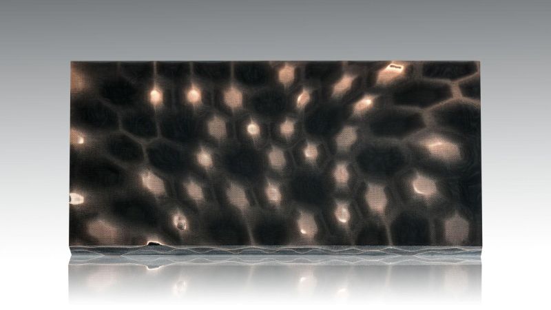 Nobile "nido di vespe " - Metal gas e resina epossidica - per coltelli