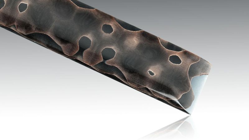 Nobile "nido di vespe " - Metal gas e resina epossidica - per coltelli