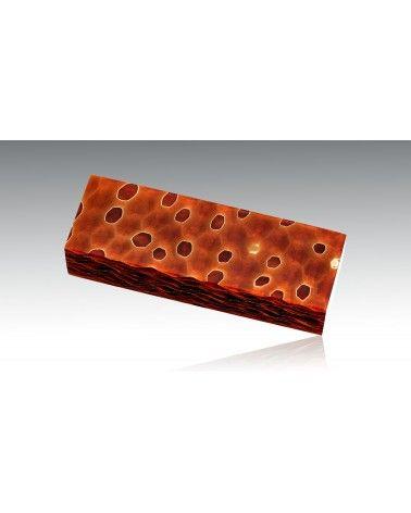 Nobile "nido di vespe " - Metal gas e resina epossidica - per coltelli