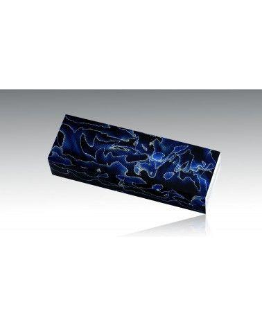 Alume "vague" - gaze d'aluminium et résine époxy  - pour coutellerie