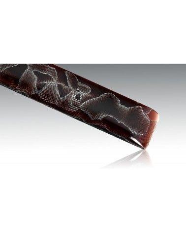 Alume "vague" - gaze d'aluminium et résine époxy  - pour coutellerie