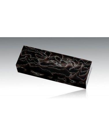 Alume "vague" - gaze d'aluminium et résine époxy  - pour coutellerie