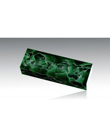 Alume "vague" - gaze d'aluminium et résine époxy  - pour coutellerie