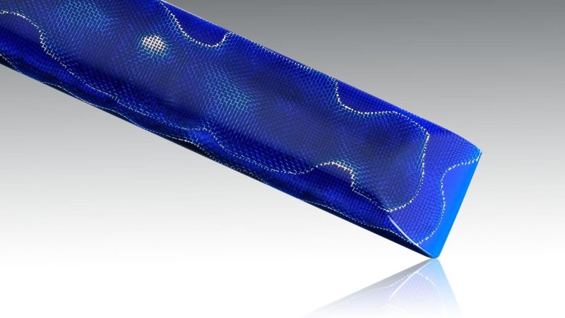 Alum "nid de wasps" - aluminium gauze and epoxy resin - for cutlery