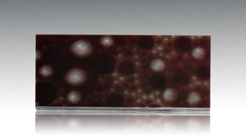 Alum "nid de wasps" - aluminium gauze and epoxy resin - for cutlery