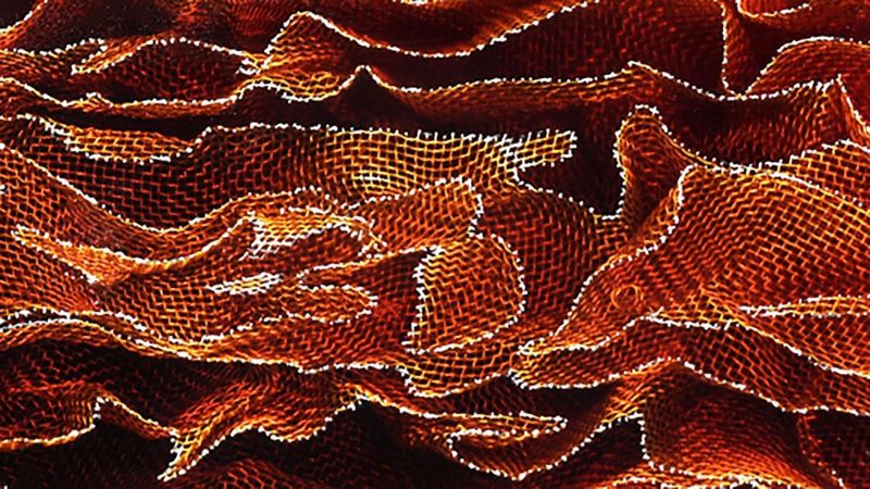 Alume "vague" - gaze d'aluminium et résine époxy  - pour coutellerie