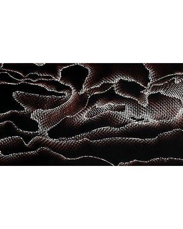 Alume "vague" - gaze d'aluminium et résine époxy  - pour coutellerie