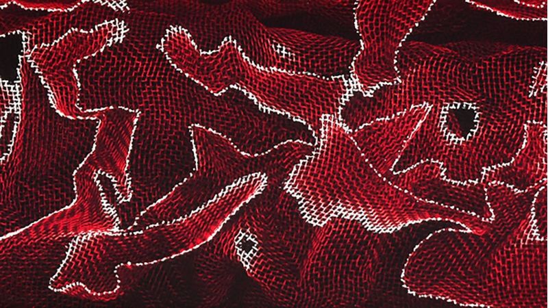 Alume "vague" - gaze d'aluminium et résine époxy  - pour coutellerie