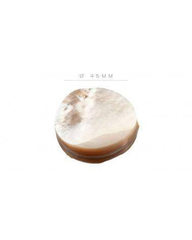 White Mother of Pearl Pion - Diameter 45 mm - Thickness 9 mm