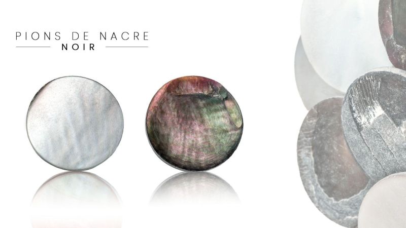 Mother-of-pearl: white, black, yellow (set of 100grs)