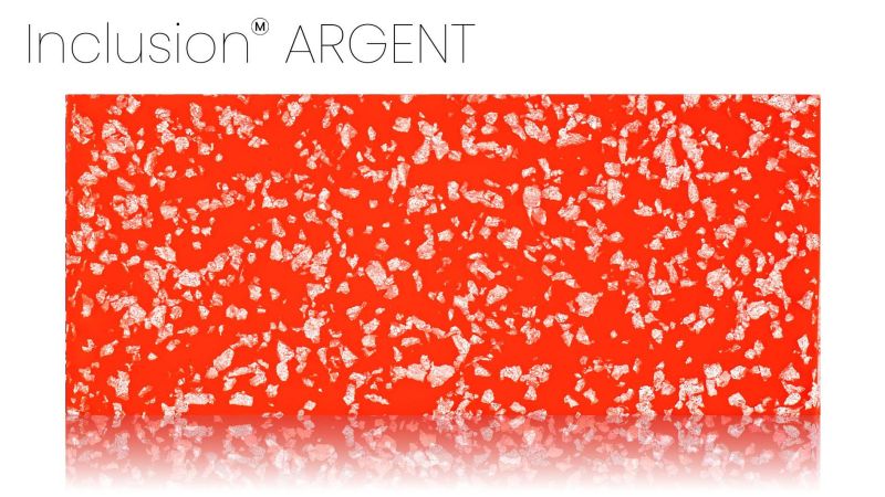 Inclusion of real gold, silver, brass, or copper leaf - PMMA resin - made in France