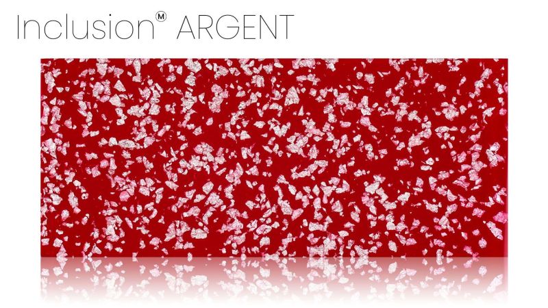 Inclusion of real gold, silver, brass, or copper leaf - PMMA resin - made in France