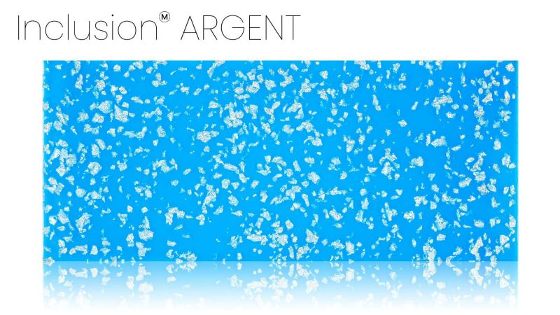 Inclusion of real gold, silver, brass, or copper leaf - PMMA resin - made in France