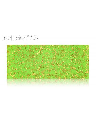 Inclusion of real gold, silver, brass, or copper leaf - PMMA resin - made in France