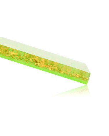 Inclusion of real gold, silver, brass, or copper leaf - PMMA resin - made in France