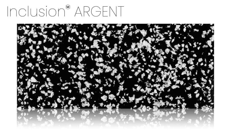 Inclusion of real gold, silver, brass, or copper leaf - PMMA resin - made in France