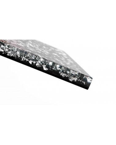 Inclusion of real gold, silver, brass, or copper leaf - PMMA resin - made in France