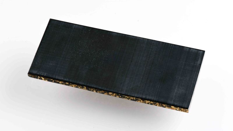 Inclusion of real gold, silver, brass, or copper leaf - PMMA resin - made in France