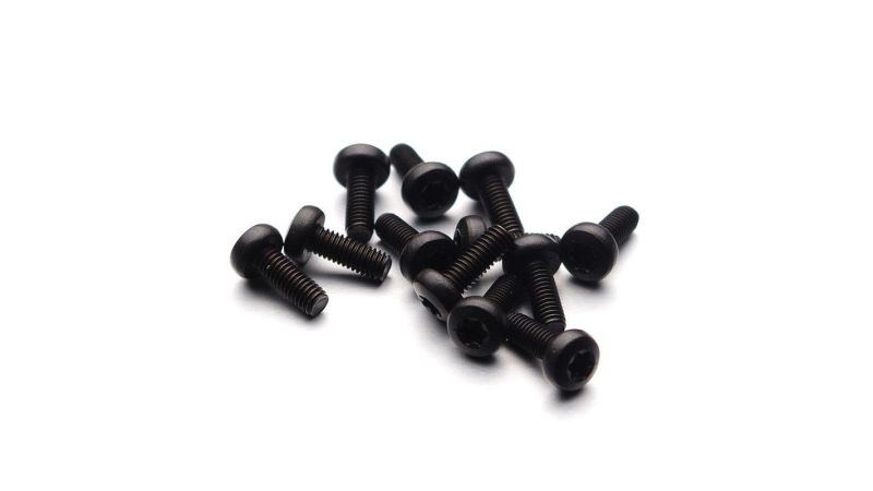 Stainless steel screw A2 curved head - multi-dimensional and color for knives