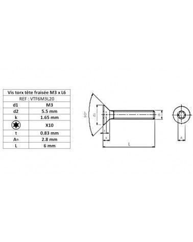 A2 stainless steel screws - multi-dimensional and color for knives