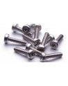 Stainless steel screw A2 torx flat head - multi-dimensional and color for knives