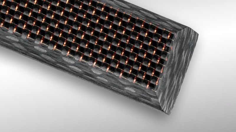 Carbon fibre woven and coloured on the surface - for cutlery