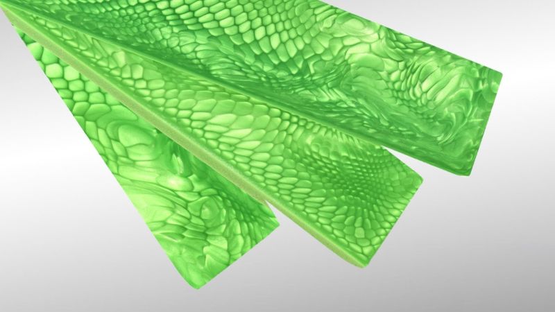 Imitación de piel de serpiente Juma: composites fáciles de trabajar