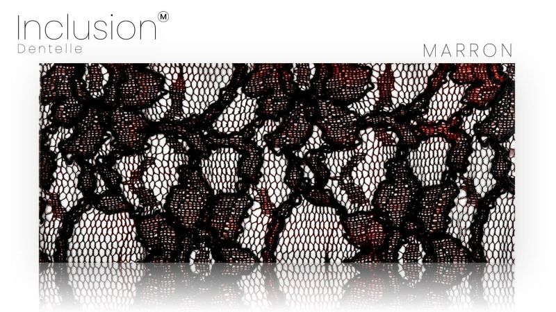 Inclusions de véritable tissus dentelle - Résine PMMA - made in France