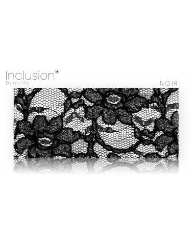 Inclusions de véritable tissus dentelle - Résine PMMA - made in France