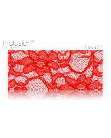 Inclusione di vero tessuto di pizzo - Resina PMMA - fatto in Francia