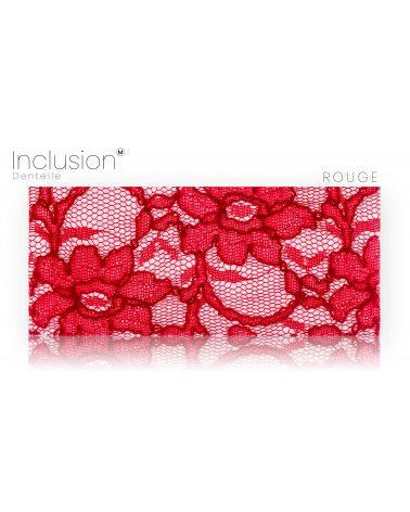 Real lace fabric inclusions - PMMA resin - made in France