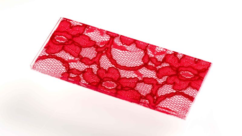 Inclusions de véritable tissus dentelle - Résine PMMA - made in France