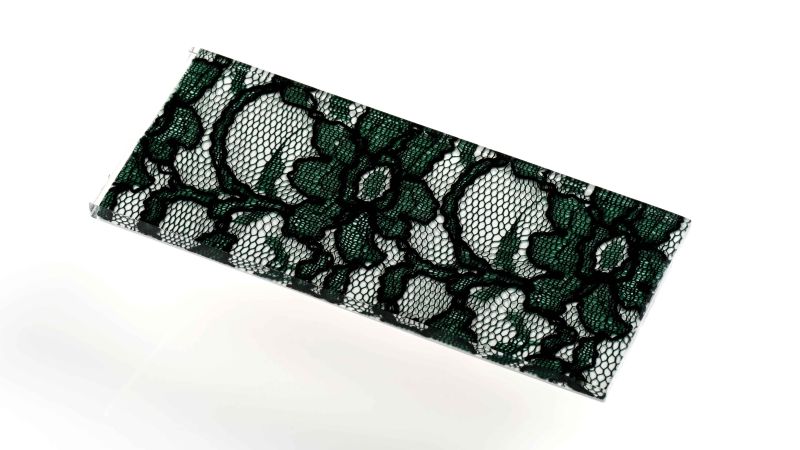 Inclusions de véritable tissus dentelle - Résine PMMA - made in France