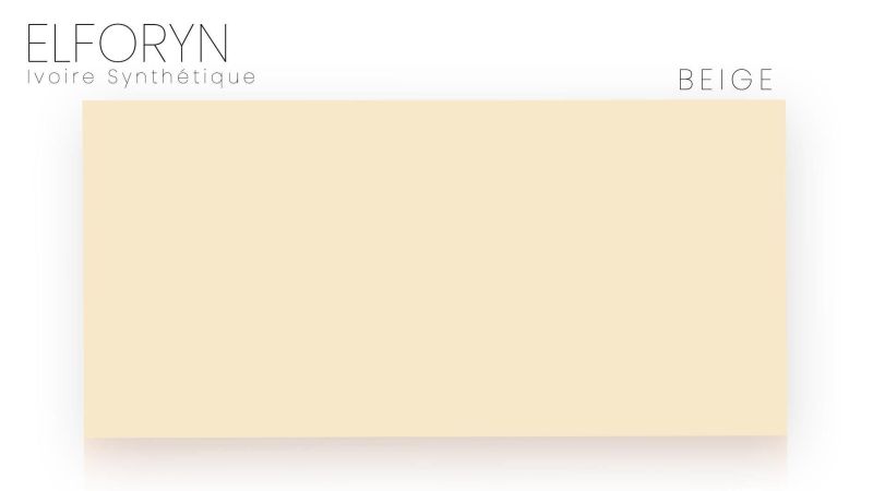 Elforyn plate / synthetic ivory (white, ivory and marble)