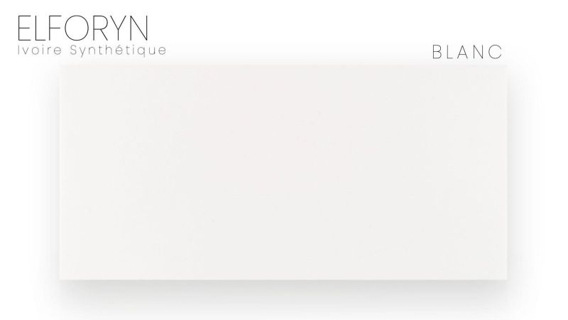Placca Elforyn / avorio sintetico (bianco, avorio e marmo)