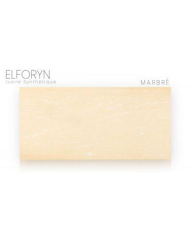 Placca Elforyn / avorio sintetico (bianco, avorio e marmo)