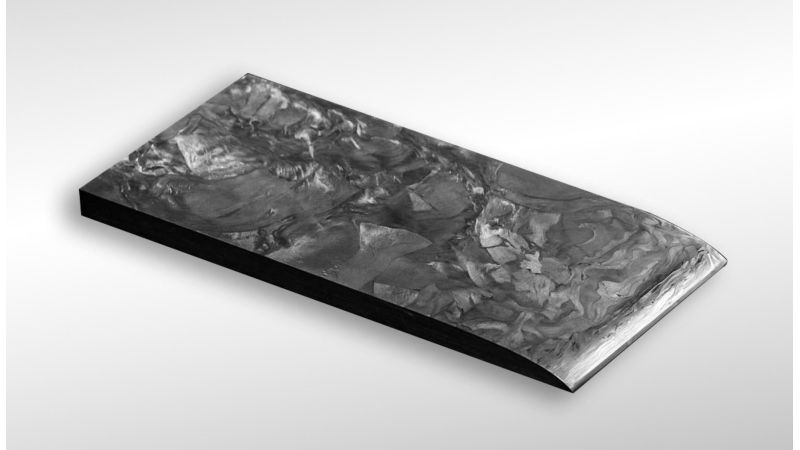 Carbon Damas - Großes Fragment aus Kohlenstoff und Epoxidharz