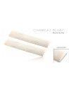 White Indian camel bone: rounded