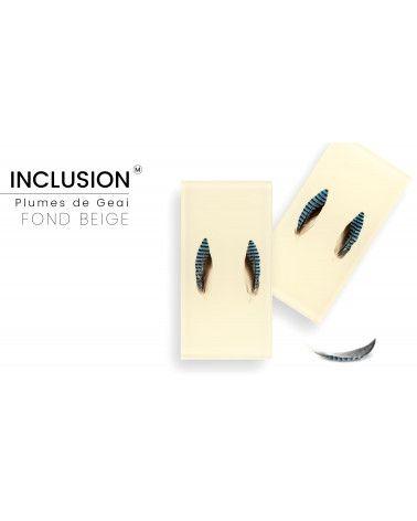 Superior Quality Real Jay Feather - PMMA Resin - Made in France