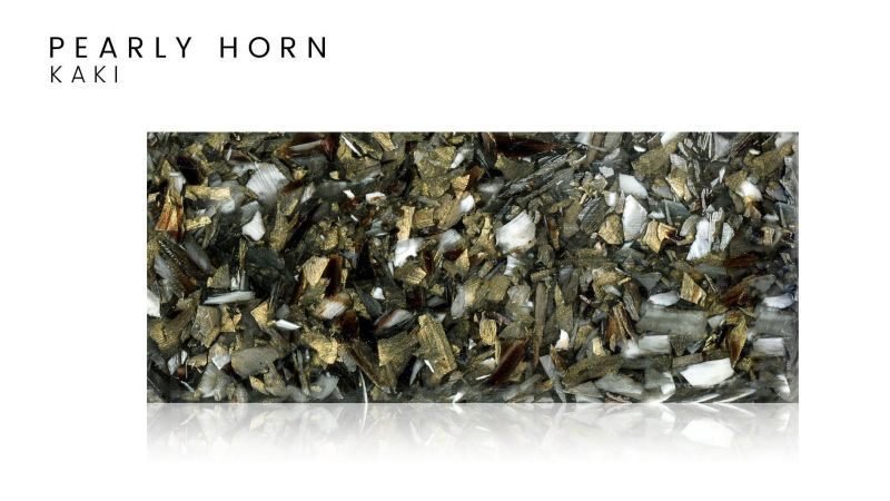 Corno di zebù e resina epossidica - Creazione originale francese: il pearly horn