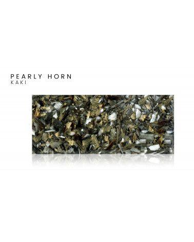 Zebuhorn und Epoxidharz - Französische Originalkreation: das pearly horn